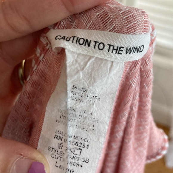 size small red and white striped top - Picture 4 of 4